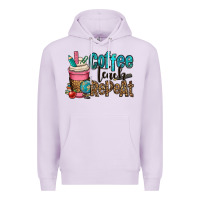 Lilac coffee teach repeat Premium Hoodie - OliviaCreatesArt