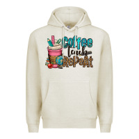 Oatmeal Heather coffee teach repeat Premium Hoodie - OliviaCreatesArt