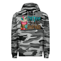 Slate Camo coffee teach repeat Premium Hoodie - OliviaCreatesArt