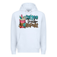 White coffee teach repeat Premium Hoodie - OliviaCreatesArt