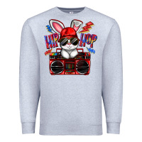 Heather Grey hip hop Premium Sweatshirt - FaDigitalArtStudio