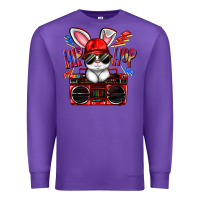 Purple hip hop Premium Sweatshirt - FaDigitalArtStudio