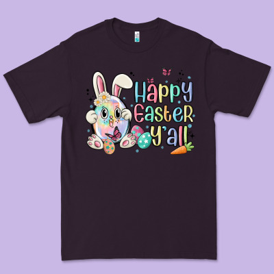 Happy Easter Y'all Premium Tee Designed By Maliassmallbusiness