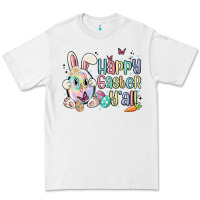 White happy easter y'all Premium Tee - MaliasSmallBusiness