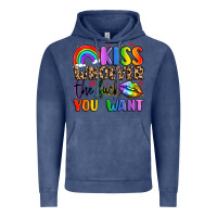 Vintage Denim kiss whoever the fuck you want Vintage Hoodie - LillyAllenDesigns