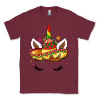 Burgundy unicorn and sombrero Classic Tee - LillyAllenDesigns