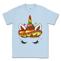 Dusty Blue unicorn and sombrero Classic Tee - LillyAllenDesigns