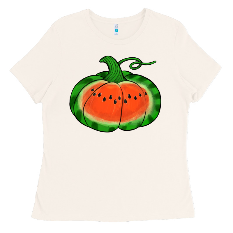 Watermelon Pumpkin Ladies Tee by Jasminsmagicworld | Teevron