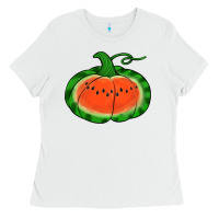 White watermelon pumpkin Ladies Tee - Jasminsmagicworld