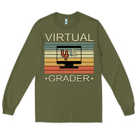 Army Green Virtual 4th Grader Long Sleeve Tee - Bettercallsaul