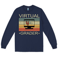 Navy Virtual 4th Grader Long Sleeve Tee - Bettercallsaul