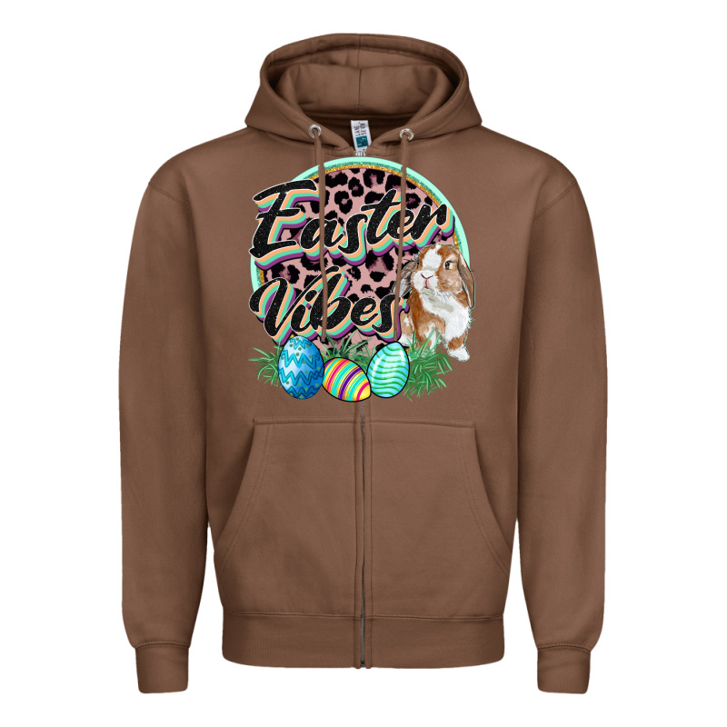Easter Vibes Easter Day Zipper Hoodie by CowGirlArtShop | Teevron
