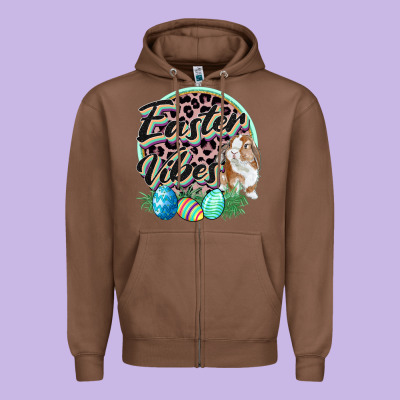 Easter Vibes Easter Day Zipper Hoodie Designed By Cowgirlartshop