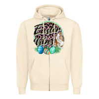 Sandshell Easter vibes Easter Day Zipper Hoodie - CowGirlArtShop
