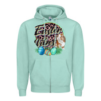 Seafoam Easter vibes Easter Day Zipper Hoodie - CowGirlArtShop