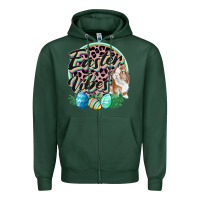 Sports Green Easter vibes Easter Day Zipper Hoodie - CowGirlArtShop