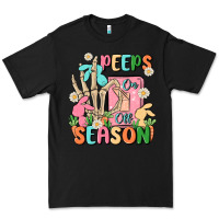 Black peeps season mode on Premium Tee - MaliasSmallBusiness
