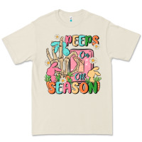 Bone peeps season mode on Premium Tee - MaliasSmallBusiness