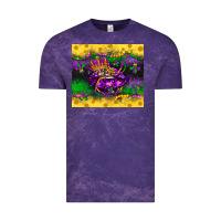 Cloud Purple mardi gras lips Vintage Tee - LillyAllenDesigns