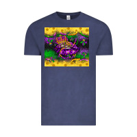 Vintage Denim mardi gras lips Vintage Tee - LillyAllenDesigns