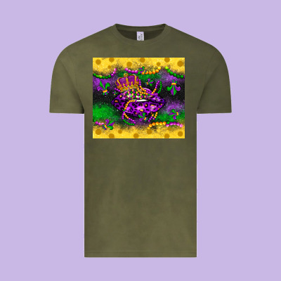 Mardi Gras Lips Vintage Tee Designed By Lillyallendesigns