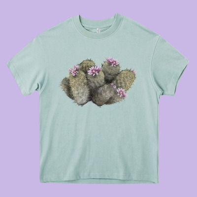 Cob Beehive Cactus Heavy Core Tee Designed By Lillyallendesigns