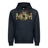 Navy hampshire sheep mom Mother's Day Urban Hoodie - LillyAllenDesigns