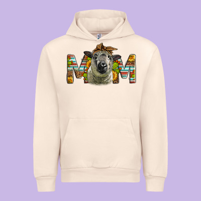 Hampshire Sheep Mom Mother's Day Urban Hoodie Designed By Lillyallendesigns