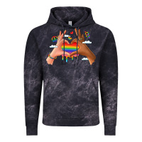 Cloud Black lgbtq pride hands Vintage Hoodie - LillyAllenDesigns