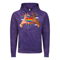 Cloud Purple lgbtq pride hands Vintage Hoodie - LillyAllenDesigns