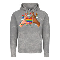 Cloud Rock lgbtq pride hands Vintage Hoodie - LillyAllenDesigns