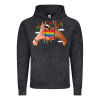Vintage Black lgbtq pride hands Vintage Hoodie - LillyAllenDesigns