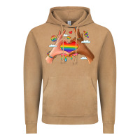 Vintage Camel lgbtq pride hands Vintage Hoodie - LillyAllenDesigns