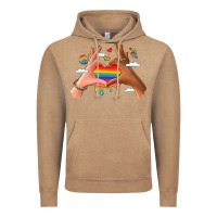 Vintage Coffee lgbtq pride hands Vintage Hoodie - LillyAllenDesigns