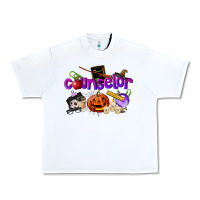 White Counselor Halloween Urban Heavy Tee - LillyAllenDesigns