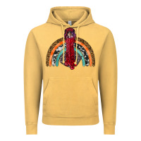 Vintage Mustard thanksgiving turkey rainbow Vintage Hoodie - RanaPortraitStore