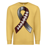 Antique Gold Gray Ribbon American Football Premium Sweatshirt - BundleAndBundleShop