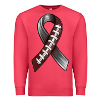 Gray Ribbon American Football Premium Sweatshirt | Teevron