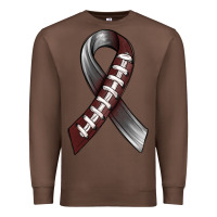 Chestnut Gray Ribbon American Football Premium Sweatshirt - BundleAndBundleShop