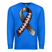 True Royal Gray Ribbon American Football Premium Sweatshirt - BundleAndBundleShop