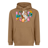 Toasted Coconut Hop Bunny Easter Heavyweight Hoodie - BundleAndBundleShop