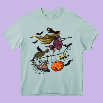 Witch Heavy Core Tee Designed By Nancycooperartshop