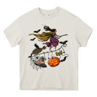 Cream Witch Heavy Core Tee - NancyCooperArtShop
