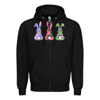 Black Easter bunnies Zipper Hoodie - CowGirlArtShop