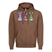 Chestnut Easter bunnies Zipper Hoodie - CowGirlArtShop