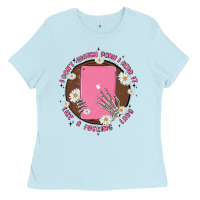 Baby Blue i don't watch prn i read it like a fucking lady Ladies Tee - MaliasSmallBusiness