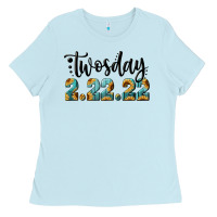 Baby Blue 2 22 22 twosday Ladies Tee - RanaPortraitStore