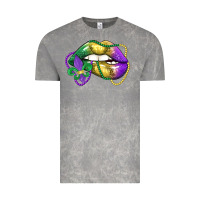 Cloud Rock mardi gras lips Vintage Tee - LillyAllenDesigns