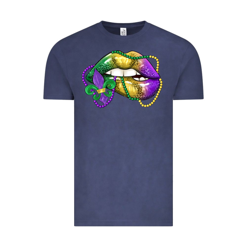 Mardi Gras Lips Vintage Tee by LillyAllenDesigns | Teevron