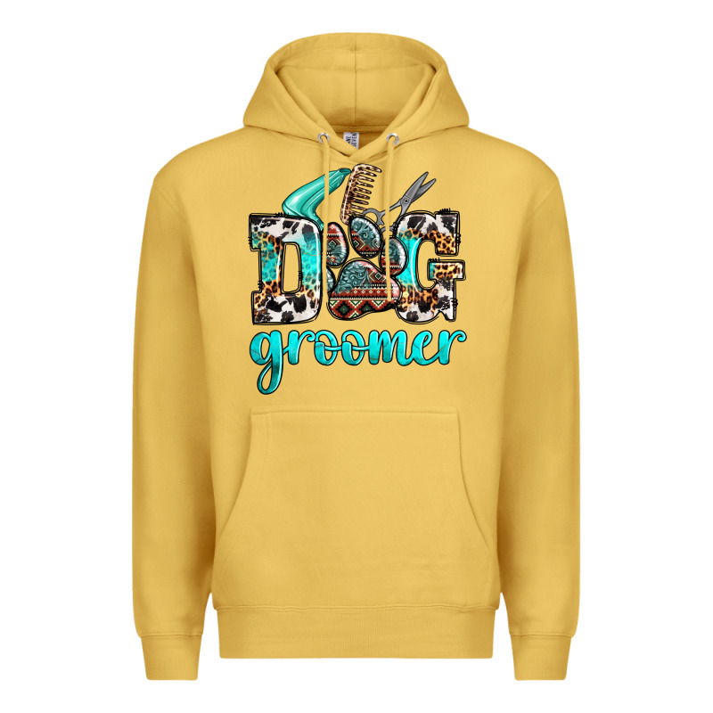 Western Dog Groomer Premium Hoodie by OliviaCreatesArt | Teevron